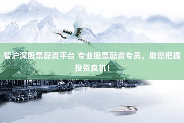 智沪深股票配资平台 专业股票配资专员，助您把握投资良机！