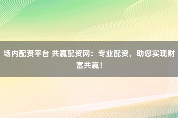 场内配资平台 共赢配资网：专业配资，助您实现财富共赢！